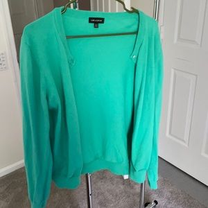 Ord and Taylor mint cardigan size xl